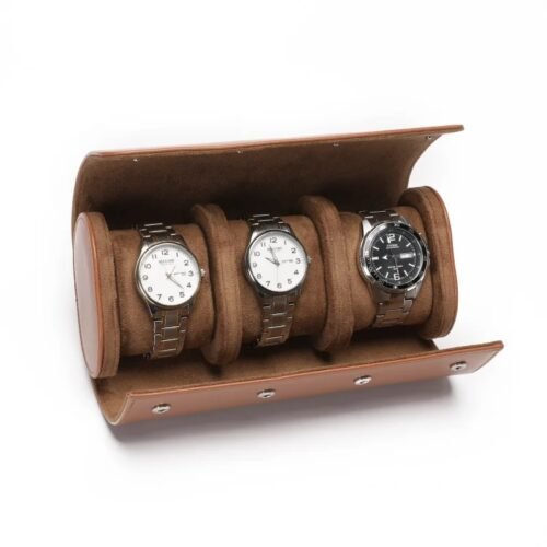 Boîte à Montres | 3 Emplacements « Cuir »-3