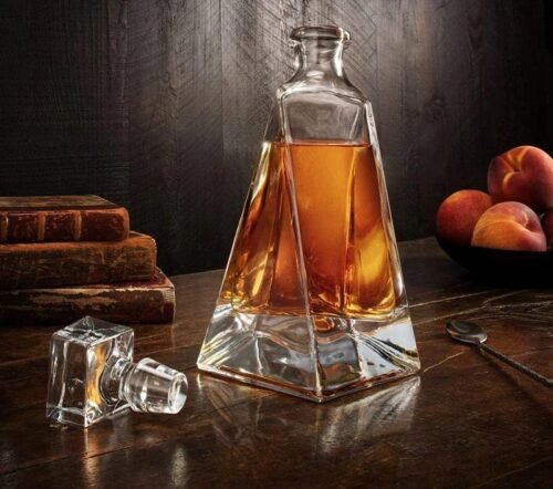 Carafe à whisky cristal | Prisme 650ml-2