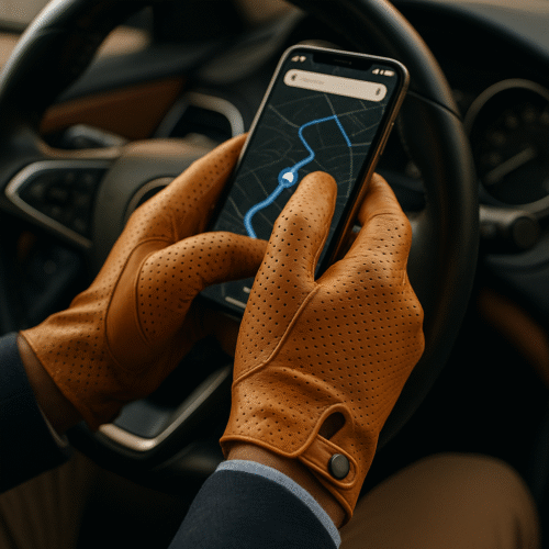 Gants | Cuir Camel - AeroTouch-1