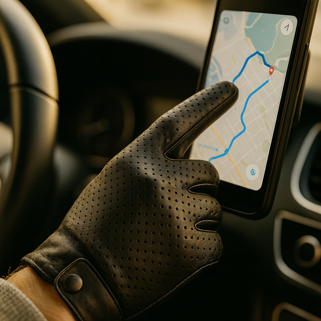 Gants | Cuir Noir - AeroTouch-2