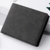 Portefeuille | Cuir noir Slim-3