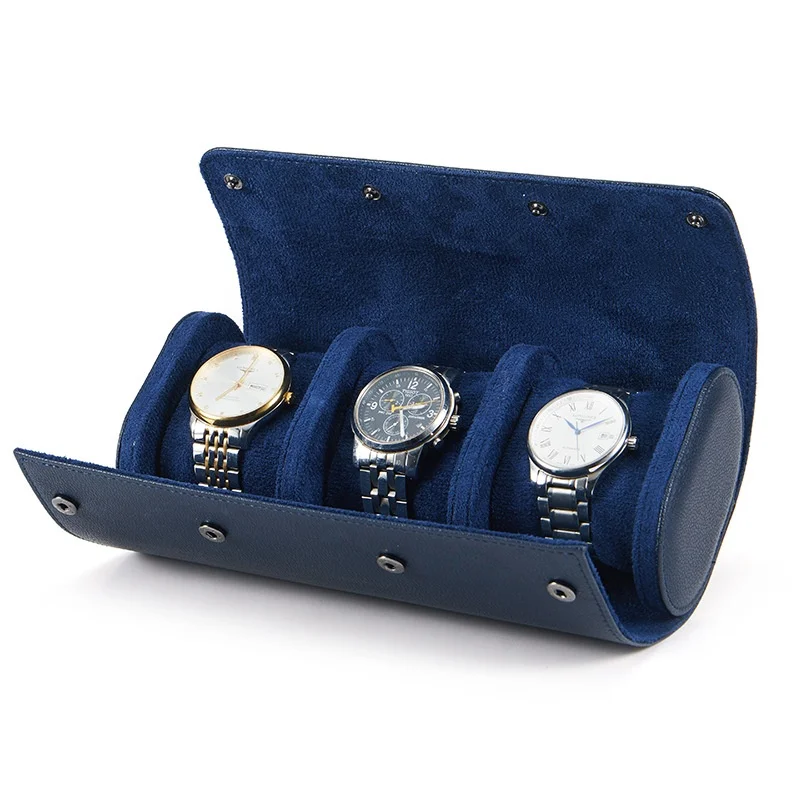 Boîte à Montres | 3 Emplacements « Bleu Navy »