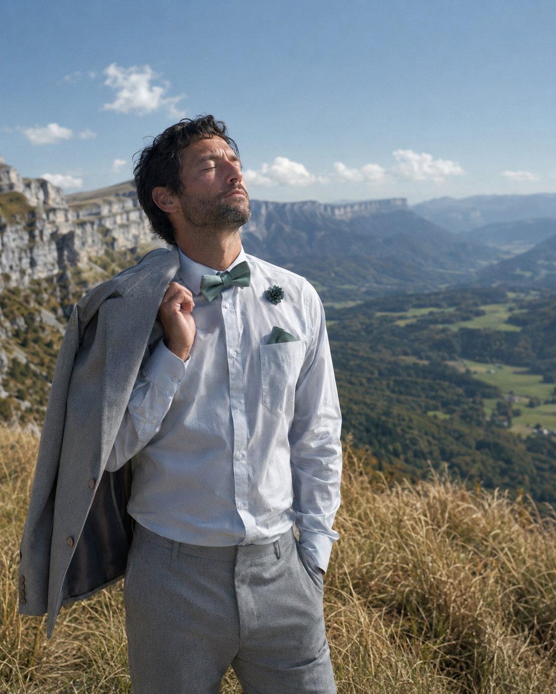 Noeud Papillon - Vert Sauge | Attache rapide-lifestyle